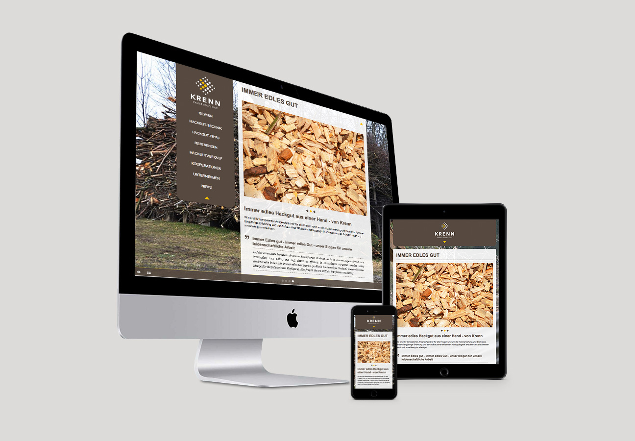 Krenn Responsive Webdesign Homepage