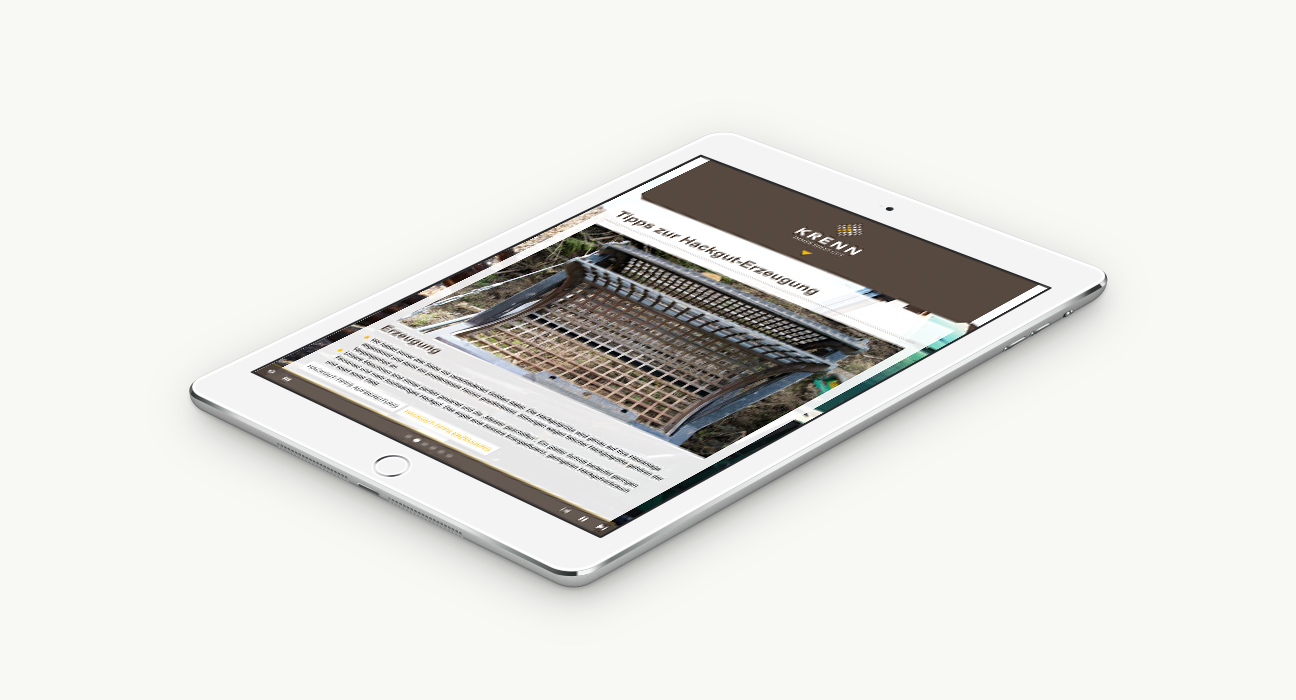 Krenn Responsive Website Tablet