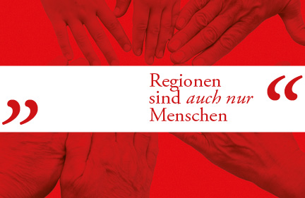 Buchgestaltung <br />,,Regionen sind auch nur Menschen“