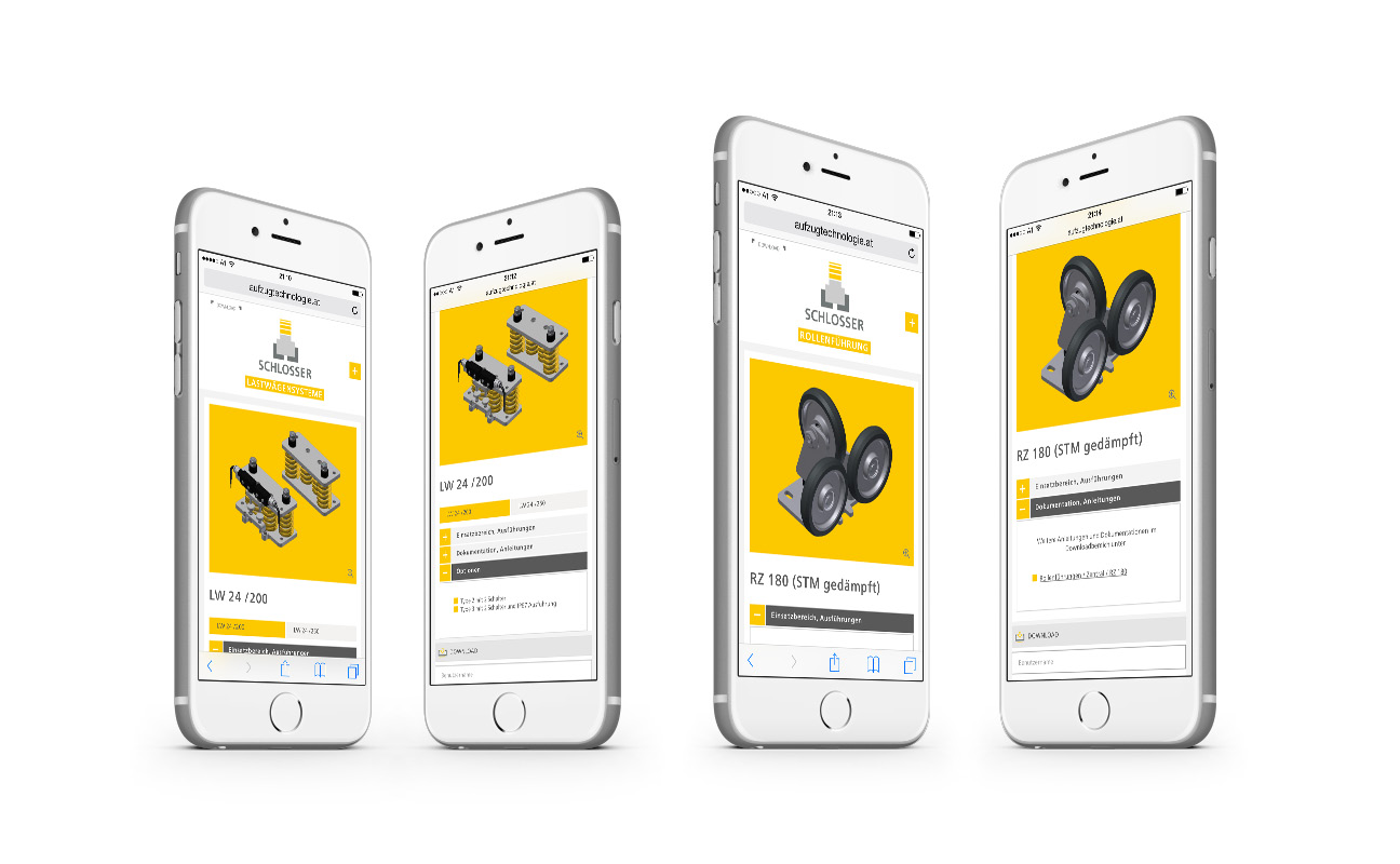 Schlosser Responsive Webdesign Smartphone