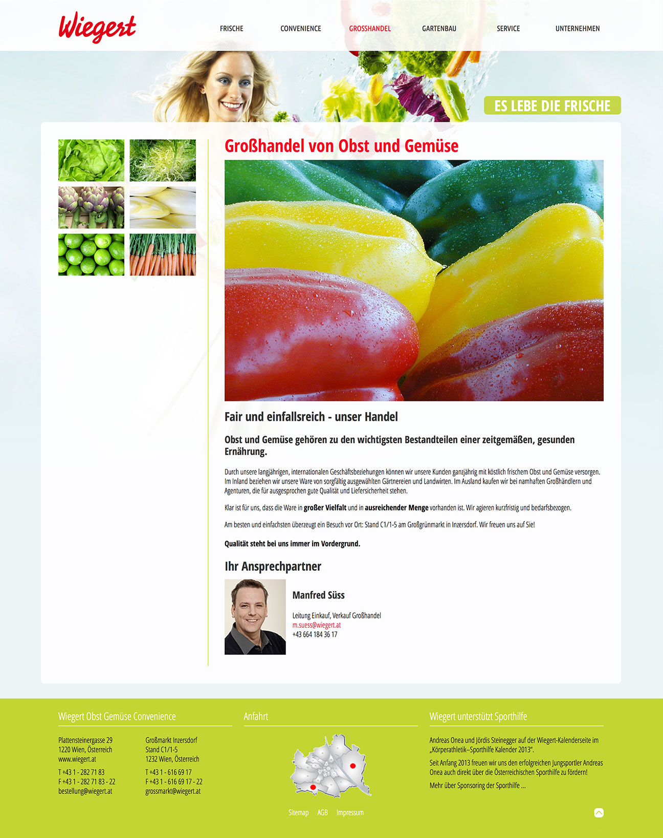 Wiegert Website Unterseite Gemüse